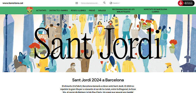 Ajuntament Barcelona - Sant Jordi 2024